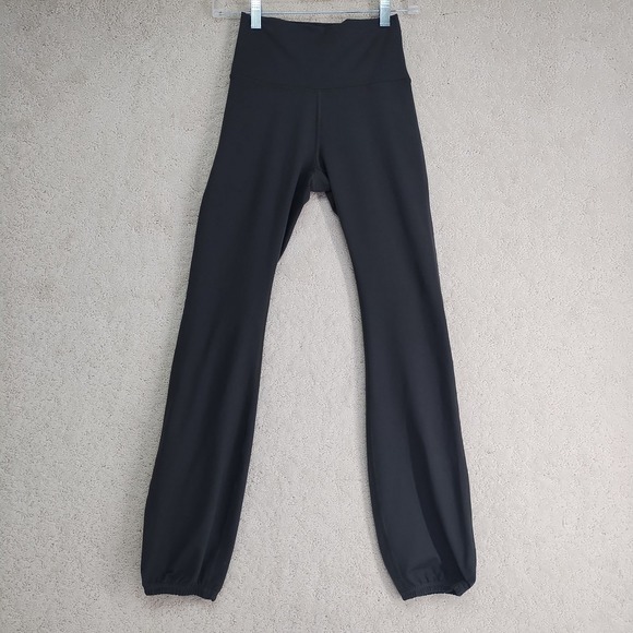 aerie Pants - Aerie Offline Cinch Pant Womens S Black Hi Rise Long Inseam Cinched Ankle